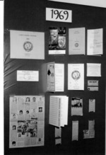 1969 Memorabilia display